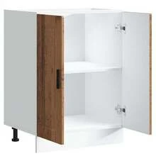 vidaXL Armario de cocina Porto vieux bois madera de ingeniería - Marrón - Ver 5
