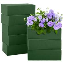 1/4/8/12pcs Rectangular High Density Dry Floral Foam, Suitable For Fresh Flowers, Can Be Trimmed. Size: 11.5*7.5*4cm. Ideal Floral Material For Making Wet Floral Arrangements. Also Suitable For Fresh Flower Baskets, Flower Shops, Fresh Flowers And Artificial Flowers. - Green - View 17