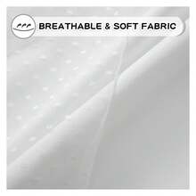 Curtains 52x95 Inch, Polka Dot Sheer Curtains For Bedroom - Double Layer Blackout Window Treatments, Grommet Top, 2 Panels - 如圖14 - 查看 5