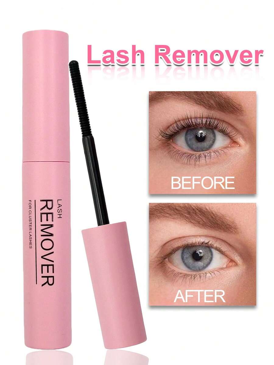 Rikuaild 1pc 5ml Eyelash Makeup Remover, Gentle & Easy To Remove, Quickly Removes Residual Eyelash Glue, Eyelash Makeup Removal Tool - Clear - View 1