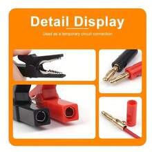 4pcs/Pack High Pressure Clamps, Banana Plug Test Clips