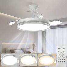 mhjVentilador de Techo de 42 Pulgadas Ventilador de Techo Retráctiles con Lámpara Led y Control Remoto Abanico de Techo Silenciosos para el Hogar 6 Velocidades Motor de CC Reversible Plateadosleeping Bags - 219174389 - Ver 9