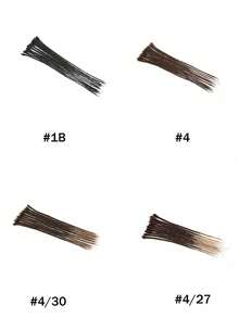 10-Strand Handmade Dreadlock Extensions, Real Human Hair, 0.6cm Wide, Reggae Hip Hop Style - Natural Black - View 5