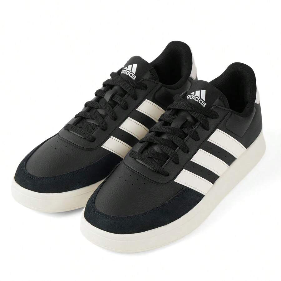 Zapatillas Adidas para hombre, primavera 2025, nuevo estilo, de cuero, transpirables, deportivas, informales, deportivas - Negro - Ver 1