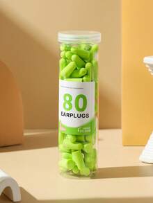 80/150/500个防噪音耳塞，隔音睡眠耳塞，柔软舒适降噪耳塞，男女通用慢回弹耳塞，适合长期佩戴