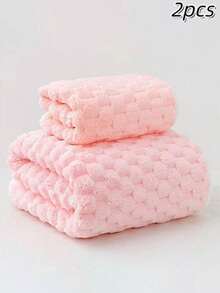 2pcs Soft Thick Bath Towel Set, Super Absorbent & Quick Dry, Suitable For Men & Women, Ideal For Fitness, Sports, Travel & Bathroom, Great Gift For Girlfriend, Valentine's Day & Thanksgiving - Multicolor - View 15