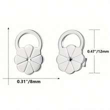 KMEOSCH Earring Backs For Droopy Ears, Adjustable Heavy Earrings Lifters Backs - Floral Pattern With Rings - View 4