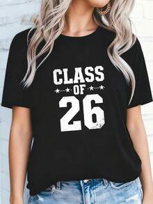 Graduation T-Shirt Class Of 2026, Fun Gift For Senior Students-1 - Black 3 - View 2