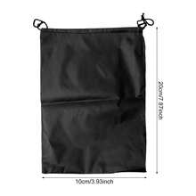 1/3PCS Drawstring Storage Ditty Bags Electronic Accessories Storage Pouch For Travel & Outdoor Activity - Black - View 9