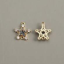 2Pcs 18x16mm Star Glass Pendant For Jewelry Making Bracelet Earring Diy Handmade Accessories - Multicolor - View 7