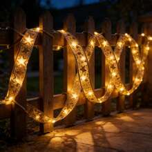 1条LED灯带，房间装饰串灯，电池供电户外仙女灯，室内节日装饰，适用于婚礼、情人节、花园、家居、客厅、婚礼、派对装饰、生日等场合，是完美的礼物，也是装饰灯和装饰配件。 - 彩色 - 查看 11