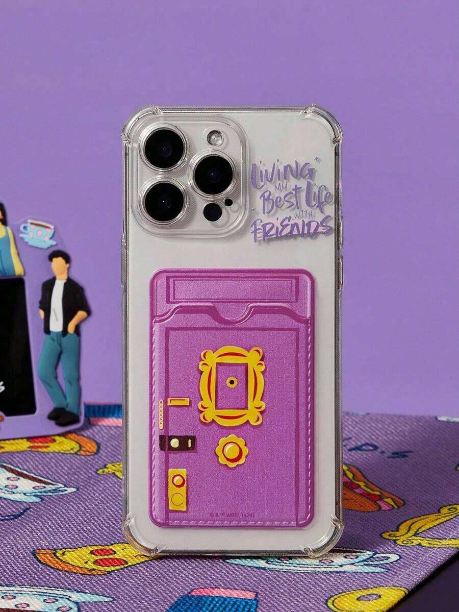 Funda de teléfono plateada con figura de Marilyn X y estampado floral, compatible con - Morado - Ver 1