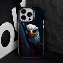 Funda de Teléfono E-Eagle Cool Animal para 17,16,15,14,13,12,11,Pro,Max,Plus, Cubierta Negra de TPU - z2 - Ver 6