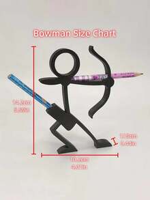 4 Types Of 3D Printed Stick Figure Pencil Holders, Including Pen Stands, Pen Containers, Desktop Ornaments, Study And Office Supplies, Stationery, And Desktop Sculptures. Gifts For Students, And For New Year - Multicolor - View 5