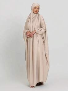 1pc Loose Design Hijab Khimar, High Privacy Top Quality Jilbab Muslim Women Prayer Headscarf, Islamic Clothing Khimar Abaya Prayer Jilbab - Multicolor - View 18