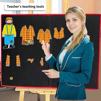 hoojojo 9 Pcs Felt Set, Joseph's Old Coat Theme Felt Board, Picture Book Story Adaptation, Felt Cards, Interactive Storytelling & Cognitive Teaching Tools, Logical Thinking & Sequential Cognitive Training Aids, Classroom & Reading Area Teaching Props, Montessori Educational Supplies, Parent-Child Interactive Learning Tools, Teacher Teaching Aids, Creative Felt Stationery, Back To School Essentials, Suitable For Families, Classrooms, Gatherings, Offices