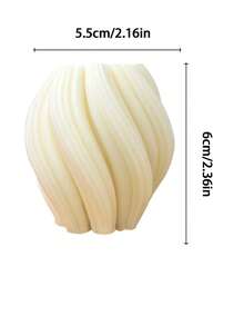 Rotating Geometric Candles, Spiral Candles, Handcrafted Aromatic Soy Wax, Home Gifts, Room Shelf Decorations, Valentine's Day Gifts, New Year Surprises - White - View 7