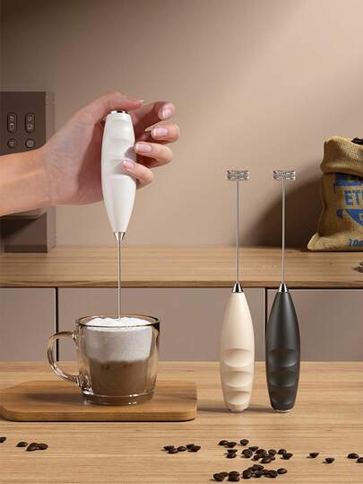Electric Milk Frother, Powerful Handheld Milk Frother, Mini Milk Frother, Coffee Stirrer, Stainless Steel Drink Mixer, Suitable For Coffee, Latte, Cappuccino, Matcha, Hot Chocolate, Portable Milk Frother, Cordless Electric Mixer, Mini Coffee Machine