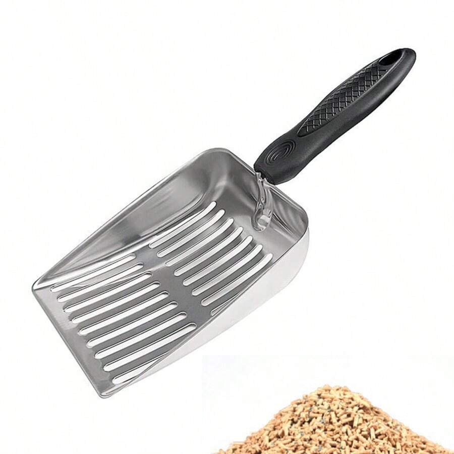 Cat Litter Scoop - Stainless Steel Metal Cat Litter Scoop-Sturdy Mesh Scooper - Mesh Shovel-Easy To Clean - Suitable For Cat Litter Box