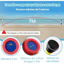 20 PCS Pistolas de Agua, Pistolas de Juguetes Niños, Pistolas de Agua de Espuma, Ideal para Juguetes de Exterior para Fiestas en la Piscina, el Patio y la Playa,37643513 - Multicolor - Ver 5