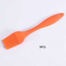1/5支装硅胶涂油刷，厨房煎饼刷，酱汁刷，适用于烹饪、烘焙、蛋糕和甜点 - 彩色 - 查看 9