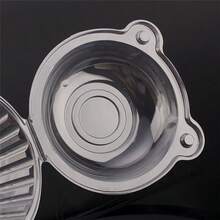 100 SINGLE CUPCAKE BOXES CLEAR MUFFIN HOLDER CASES DOMES CUPS PODS CONTAINERS UK - Clear - View 7