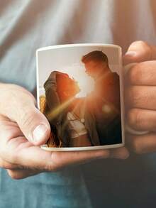1pc Custom Photo Mug Personalized Coffee Mug For Wedding Anniversary Housewarming Mother's Day Father's Day Gift For Couples Wife Husband Pet Portrait Mug Ceramic - Wedding Style - View 8