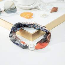 New Pearl Magnetic Clasp Collarbone Chain Long Scarf Women Spring Summer Decorative Necklace Scarf Vintage Versatile Sweater Chain - 17 - Xem 12