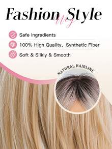 TOPSHE 22 Inch Heat Resistant Synthetic Wig - Perfect For Everyday, Special Occasions, Beginners, Valentine's Day, Mother's Day, Birthday, Holidays, Parties, And Social Media Content Creation - Multicolor - View 6