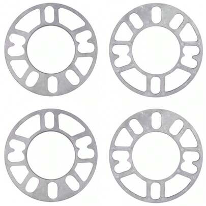 4X 5mm Alloy Aluminum Wheel Spacers Shims Spacer Universal 4/5 Stud Car Kit~