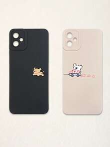 Bộ 2 ốp lưng điện thoại hình cặp cún dễ thương chủ đề Valentine, màu đen và be, chất liệu silicon mờ chống sốc, bảo vệ ống kính, hình trái tim, hình chó, phụ kiện dùng hàng ngày và làm quà tặng, ốp lưng đồng bộ, phụ kiện quà tặng, tương thích với iPhone - Nhiều màu - Xem 33