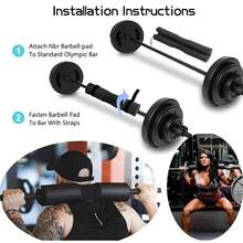 1 buah Bantalan Bahu Busa Tebal untuk Latihan Glute Thrust & Barbel, Cocok untuk Angkat Beban & Latihan Kekuatan di Gym - MultiWarna - View 9