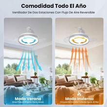 mhjVentilador de Techo de 42 Pulgadas Ventilador de Techo Retráctiles con Lámpara Led y Control Remoto Abanico de Techo Silenciosos para el Hogar 6 Velocidades Motor de CC Reversible Plateadosleeping Bags - 219174389 - Ver 5