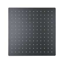 40 x 40 cm Regenduschkopf – Quadratischer Regenduschkopf mit hohem Durchfluss – Wasserfall für den ganzen Körper – Universelle Decken- oder Wandmontage - Schwarz - Übersicht 6