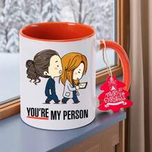 You Are My Exclusive Person 11oz 350mlCoffee Cup Ceramic Coffee Mug Desktop Decoration And Use Thanksgiving Gift For Friends For Teachers Present Study Room Accessory Classic Style Water Cup Christmas Gift For Neighbors High Quality Ceramic, Teacher - Pink - View 9