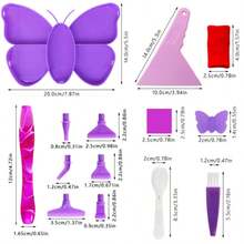 Diamond Painting Tray Storage Box, Diamond Painting Brush Accessories, Diamond Painting Tray Storage Box, Rhinestone Tray Organizer, Suitable For DIY Art Craft Supplies, Nail Dotting Tools Diamond Painting Accessories Storage Container, DIY Handicraft Tools Jewelry Bead Mini Storage Box, Art Supplies And Gifts For Diamond Painting Enthusiasts - Multicolor - View 7