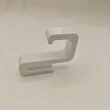 2Pcs Heavy Duty Bathroom Hooks - No Drill Installation, Sturdy Plastic Over Door Hangers For 8mm Glass Doors, Space-Saving Bathroom Organizer For Towels, Clothes, Robes - Ideal For Apartments, Hotels, Home Use (Black/White), Apartment Essentials - Multicolor - View 8