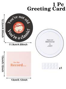 1 pieza Tarjeta de felicitación de cumpleaños divertida y unisex - Tarjeta conmemorativa de cumpleaños, con sobre, regalo de cumpleaños, tarjeta de cumpleaños, decoración de cumpleaños clásica, suministros para fiesta de cumpleaños, regalo de cumpleaños 30, 40, 50, 60 y 70 años, para ella, él, hermana, mejor amigo - Multicolor - Ver 12