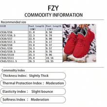 FZY 2026 Winter New Women's Snow Boots, Non-Slip Winter Warm Fur Boots - Warm And Stylish Winter Boots - Thick Fur Women's Ankle Boots, Comfortable, Lightweight And Shock-Absorbing, Perfect For Everyday Casual Wear - Extended Size Women's Warm Fur Boots, Stylish Fur Warm Boots - A Thoughtful Valentine's Day Gift For Your Loved One - 紅色 - 查看 3