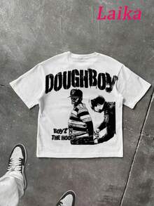 Camiseta System Fade Dough Boy Camisa Blusa Unissex Masculino Feminino 100% Algodão Top Premium Street wear Lançamento Envio Imediato Varias Cores!! - Branco - Visão 2