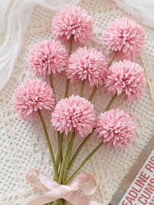 Bó hoa giả gồm 8/16 bông cúc, bồ công anh, cẩm tú cầu, thích hợp làm quà tặng cho bạn bè, cô dâu, trang trí đám cưới, nhà cửa, văn phòng, quán cà phê, tiệc tùng. - Hồng - Xem 16