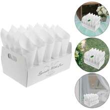 Juego De 20 Soportes Para Conos De Confeti De Boda Con Bandeja Soporte Para Conos De Pétalos De Papel Natural Para Fiesta De Compromiso Y Cumpleaños 12.99X8.07X3.74 Pulgadas,37634312 - Multicolor - Ver 2