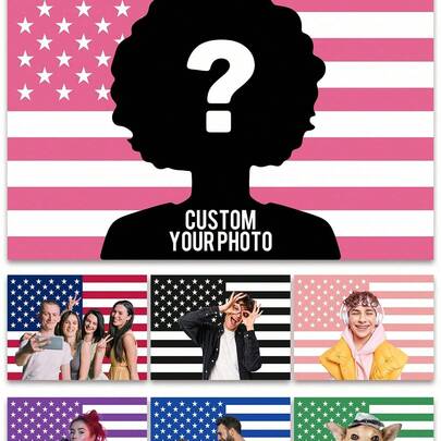 1 pieza Tapiz personalizado con bandera nacional, se puede personalizar con patrón de bandera o foto, adecuado para cumpleaños, boda, Día de San Valentín, decoración de habitación, fiesta, Día del Padre/Madre, decoración del hogar, embellecimiento del dormitorio, también se puede usar como tapiz para dormitorio en la temporada de regreso a la escuela, amor eterno, artículos esenciales del hogar, decoración estética de la habitación