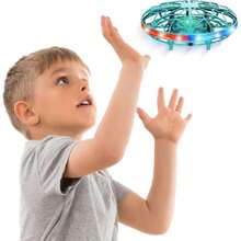 Spinner Volador, Pelota Voladora Juguete para Niños 5+ Años, Flying Ball al Aire Libre, Dron para Niños con USB, Boomerang Pelota Flotante con LED Luz, Regalo para Cumpleaños,37642703 - Verde Oscuro - Ver 1