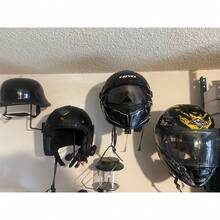 TendenciaPerchero Porta Casco Motos Pared C/ TornilleríaCalidad premium - Blanco - Ver 8