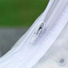 1 Pair Waterproof Zipper PVC Shoe Covers, Anti-Slip Thick Durable, Unisex, Outdoor Travel Shoe Covers, Reusable Rain Boots - Blue - View 6