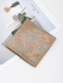 1 pezzo Fazzoletto da taschino quadrato da uomo con motivo floreale, comodo e versatile per feste, banchetti, uso quotidiano, accessori, festival, regalo di laurea, accessori - Multicolore - Visualizzare 5