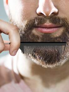 J·FOCUS 6-teiliges Herren Pflege-Set, Styling Kamm, Bartschneider, Haushalts-Barbier-Werkzeuge, professionelles Pflege-Set für den Salon, tragbares Reise-Herren-Pflege-Set, Bart- und Haarschneider-Set, Geschenk zum Vatertag, Geburtstagsgeschenk für ihn, Partyfavors, Weihnachts- und Valentinstags-Geschenk - Schwarz - Übersicht 2