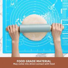 1 件 EVA 不粘揉面垫，防滑易清洁，两种尺寸可选，加厚材质，非常适合揉面、擀面、烘焙，是节日烘焙和家庭厨房的必备品，非常实用！ - - - 查看 4