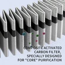 1 pièce Purificateur d'air alimenté par USB, convient pour le bureau, la maison, la chambre, l'appartement, le bureau, désodorise, portable, double usage en tant que lampe de bureau, cadeau idéal pour les amis et la famille - Blanc - Voir 6